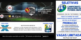 Seletivas | Inscrições Campeonato Paulista e Brasileiro FIFA 16